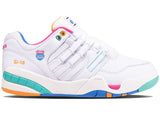 07911-191-M | ROWING BLAZERS X K-SWISS SI-18 PREMIER | WHITE/FRENCH BLUE/FANDANGO PINK