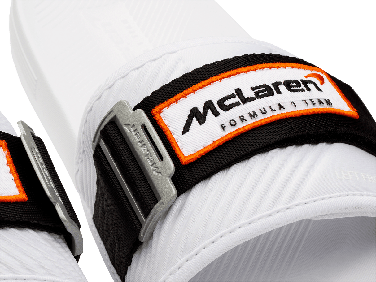 08716-102-M | STRAP SANDAL X MCLAREN | WHITE/BLACK