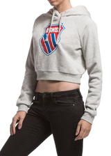 192434-020 | WOMENS GRIND CROPPED HOODIE | GREY HEATHER