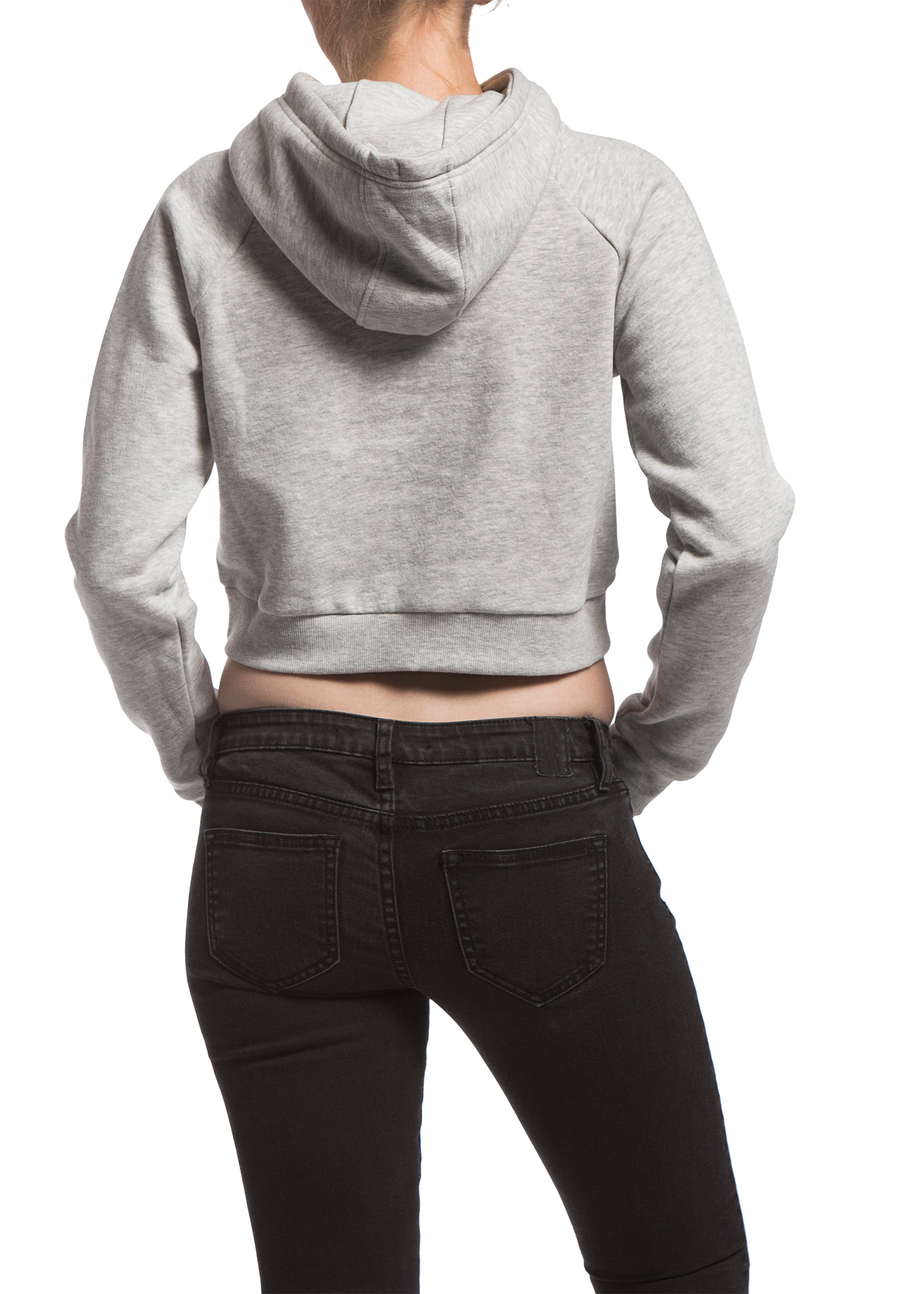 192434-020 | WOMENS GRIND CROPPED HOODIE | GREY HEATHER