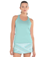 195769-305 | PLEATED V-NECK TANK | LUCKY IN LOVE | NILE