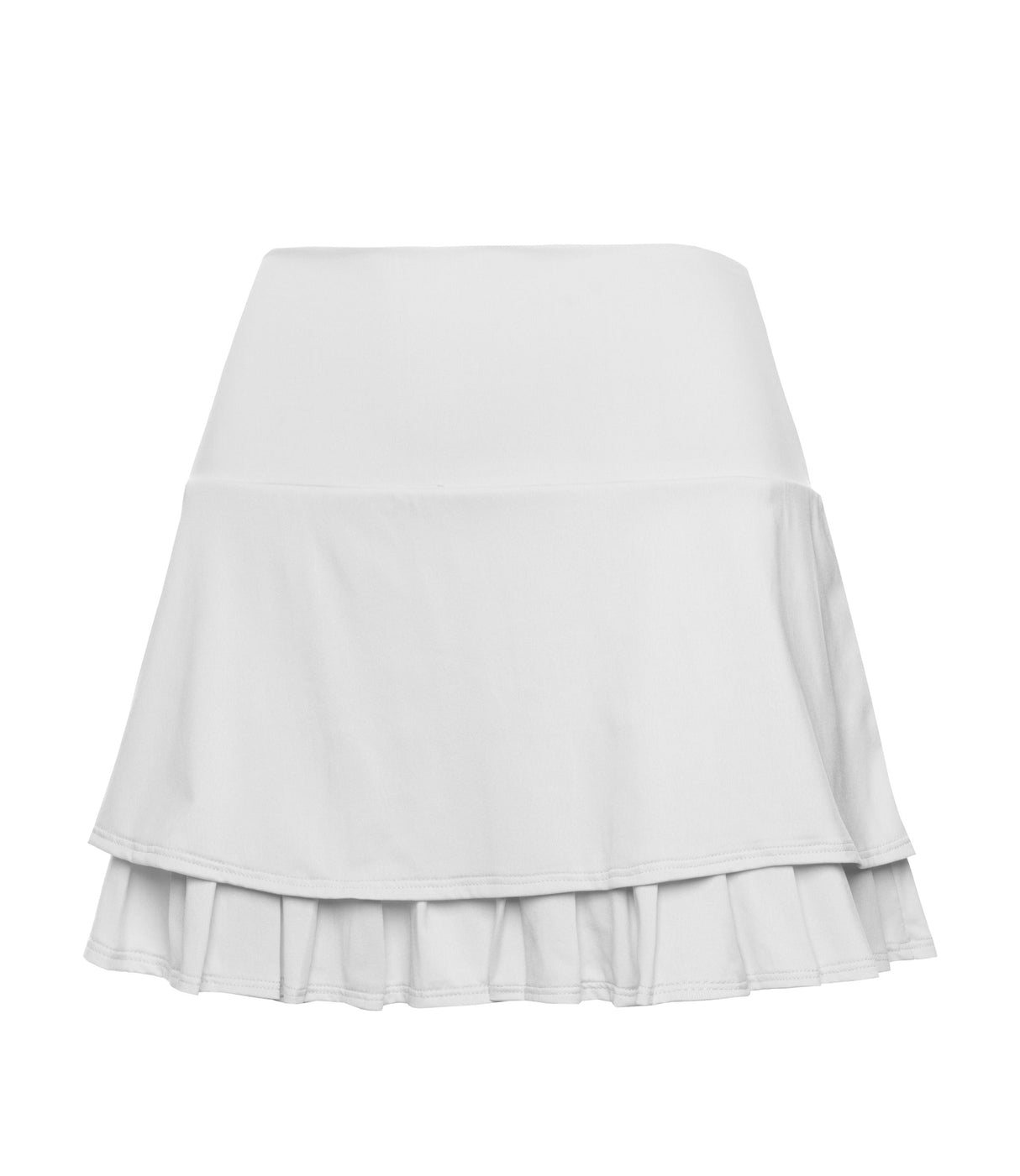 196042-100 | TIER PLEAT SKIRT-14" | WHITE