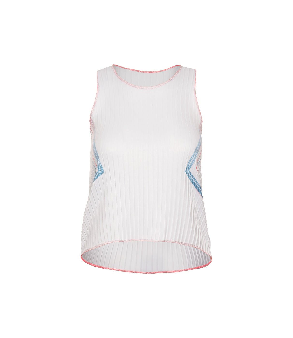 196048-100 | SCULPT PLEATED TANK | WHITE