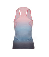 196050-466 | PLEATED V-NECK TANK | SILVERLAKE BLUE