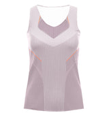 196053-510 | PLEATED V-NECK TANK | PLUM