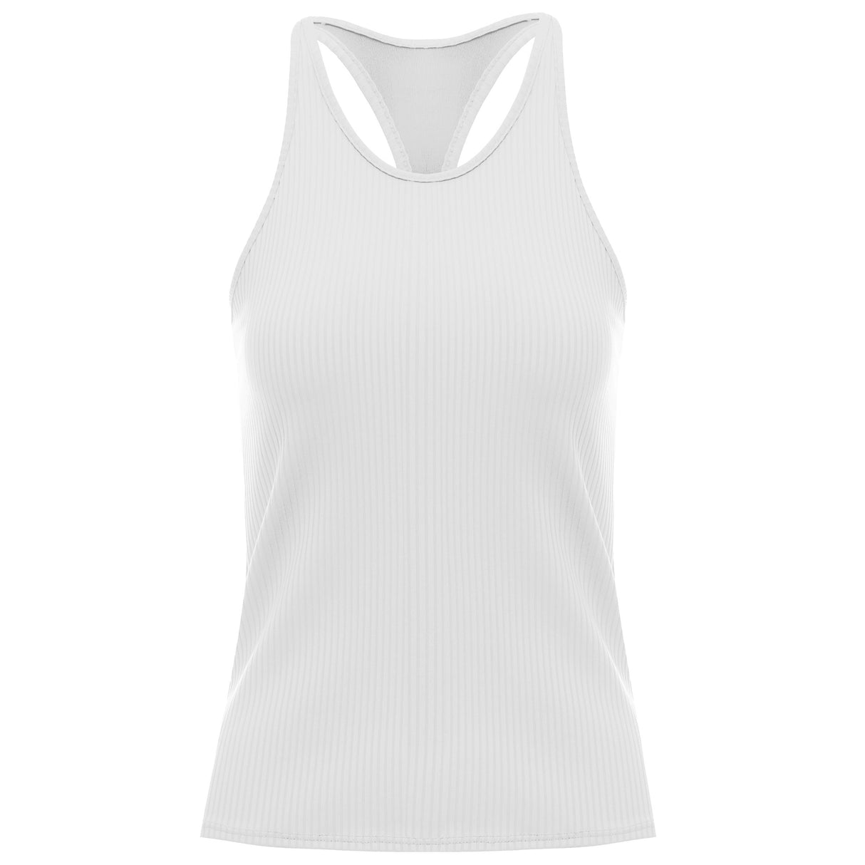 197232-100 | RIB TANK W/BRA | WHITE