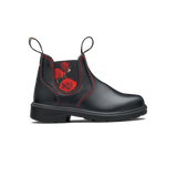 Blundstone 2252 - Kids Black with Red Rose Elastic