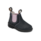 Blundstone 2195 - Kids Navy Suede with Pale Pink Elastic