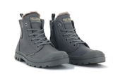 97223-071-M | PAMPA HI ZIP LEATHER S | GRAY FLANNEL