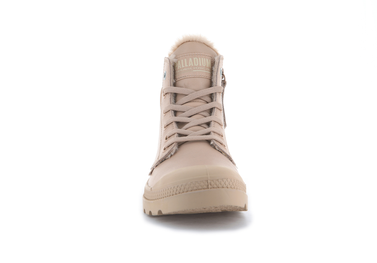 97223-278-M | PAMPA HI ZIP LEATHER S | NUDE LIGHT