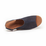 Rockport Women BRIAH PERF SLING NAVY NUBUCK