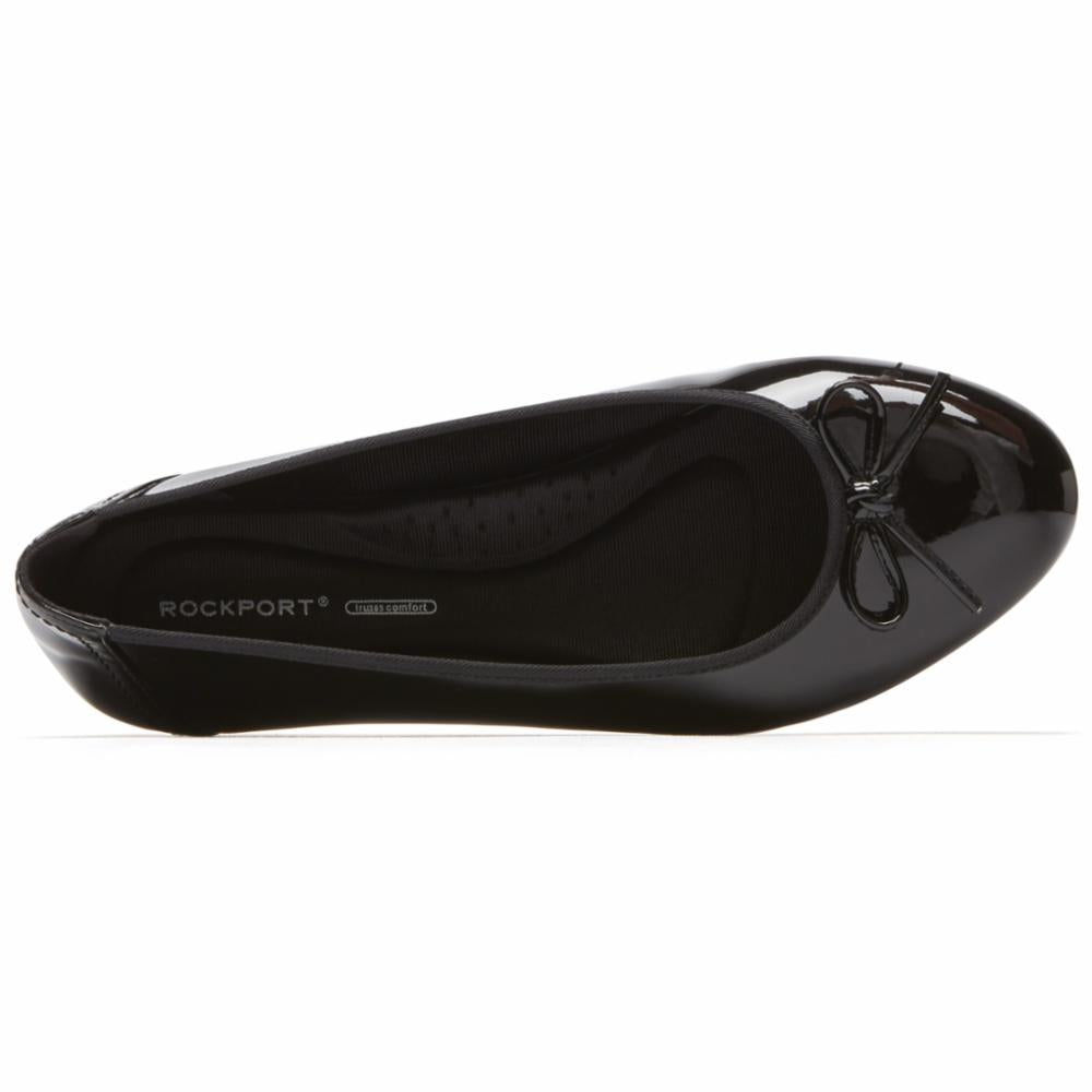 Rockport Women REAGAN PUMP BOW BLACK PATENT