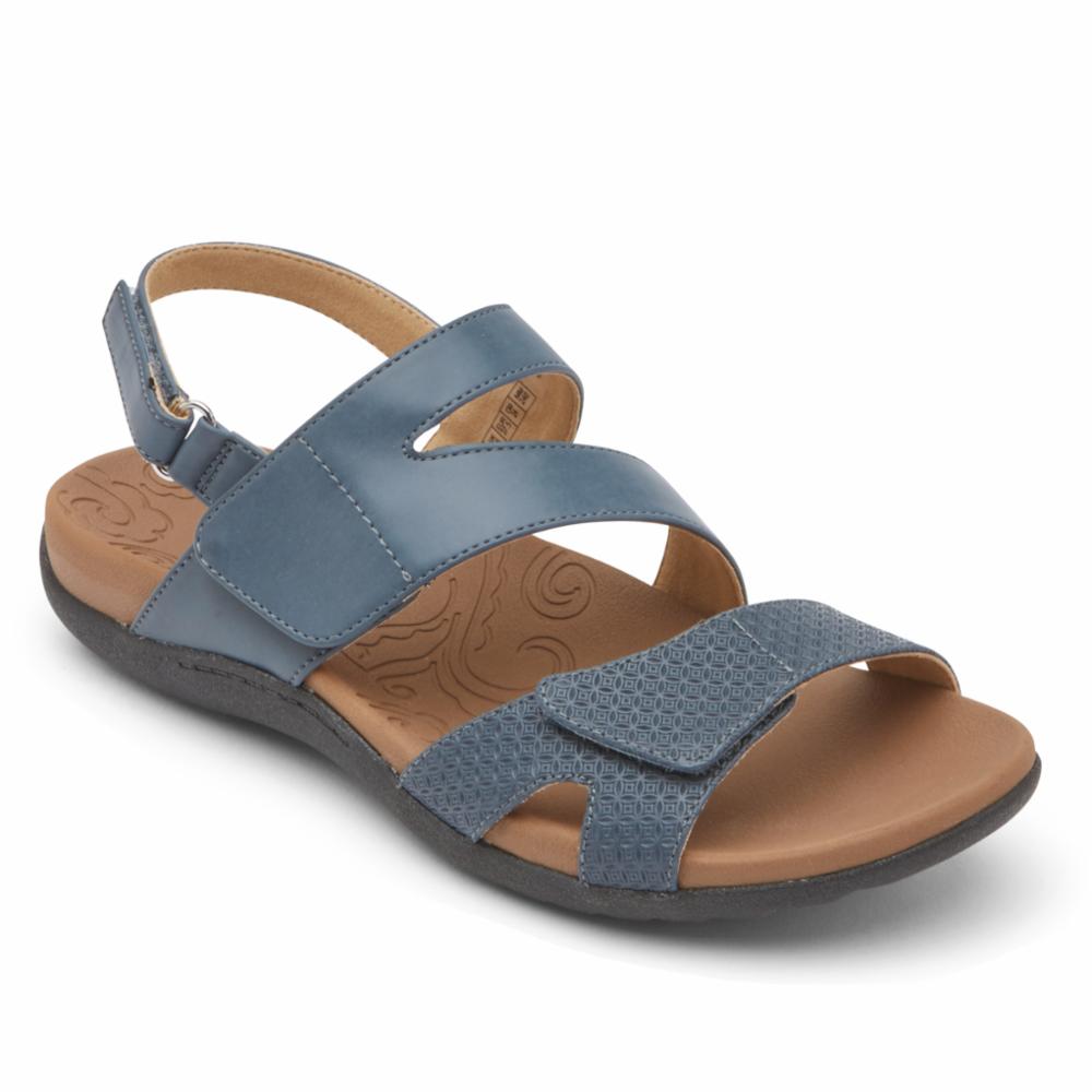 Rockport Women RIDGE ASYM VELCRO BLUE