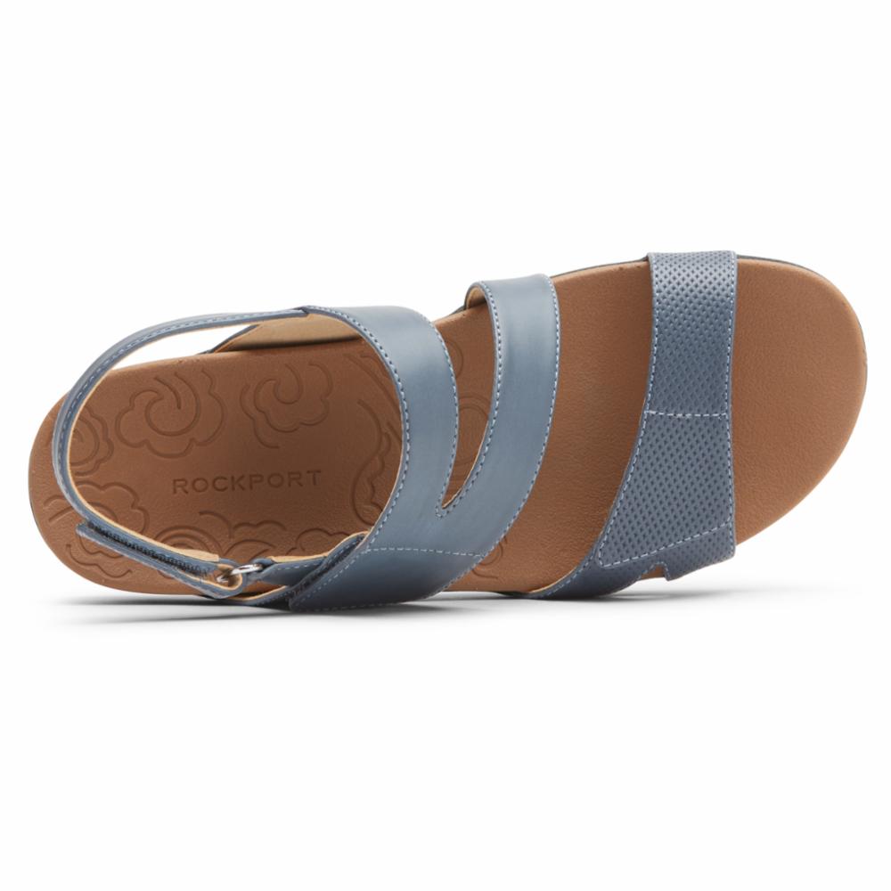 Rockport Women RIDGE ASYM VELCRO BLUE