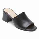 Rockport Women FARRAH SLIDE BLACK LTHR