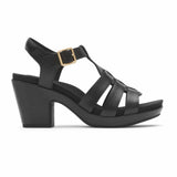 Rockport Women VIVIANNE WOVEN BLACK LTHR