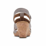 Rockport Women BRIAH NEW GLADIATOR TAUPE METALLIC LTHR