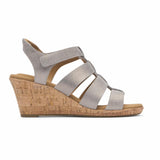 Rockport Women BRIAH NEW GLADIATOR TAUPE METALLIC LTHR