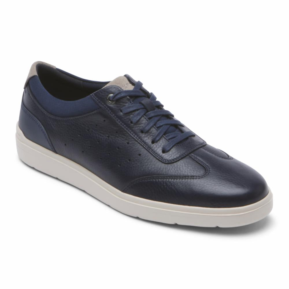 Rockport Men TOTAL MOTION COURT T-TOE NEW DRESS BLUES