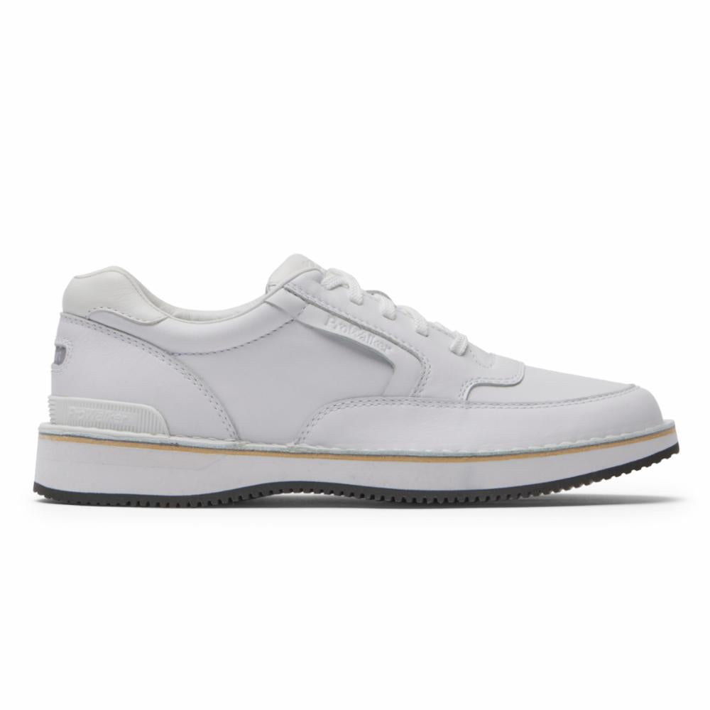 Rockport Men PROWALKER LTD 9000 9000 LTD UBAL WHITE SMOOTH LEATHER