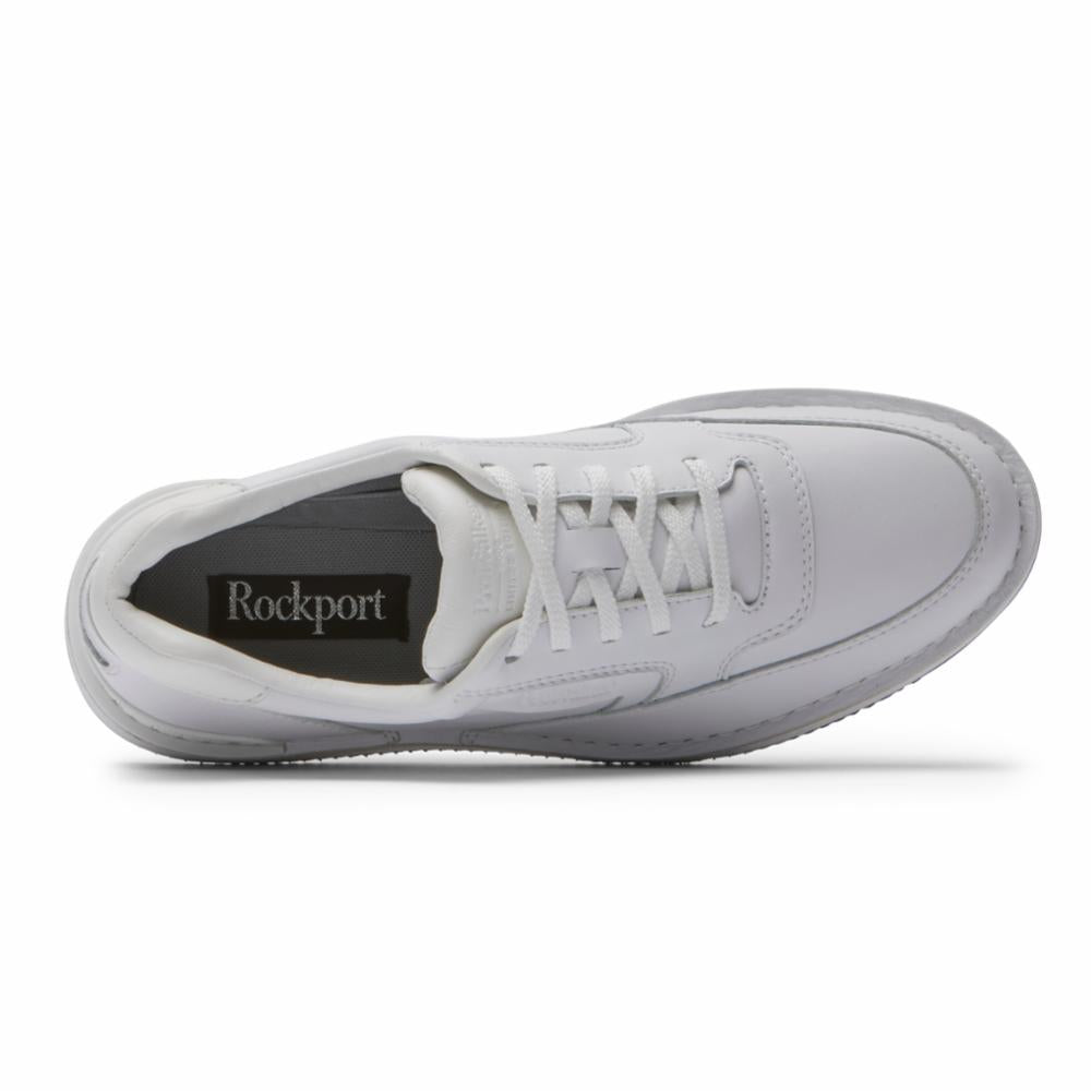 Rockport Men PROWALKER LTD 9000 9000 LTD UBAL WHITE SMOOTH LEATHER