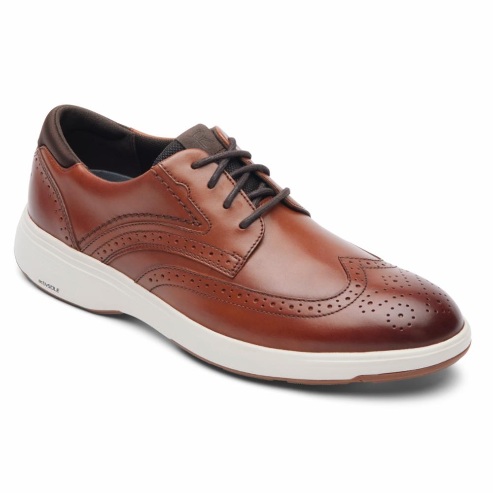 Rockport Men NOAH NOAH WINGTIP NEW BROWN