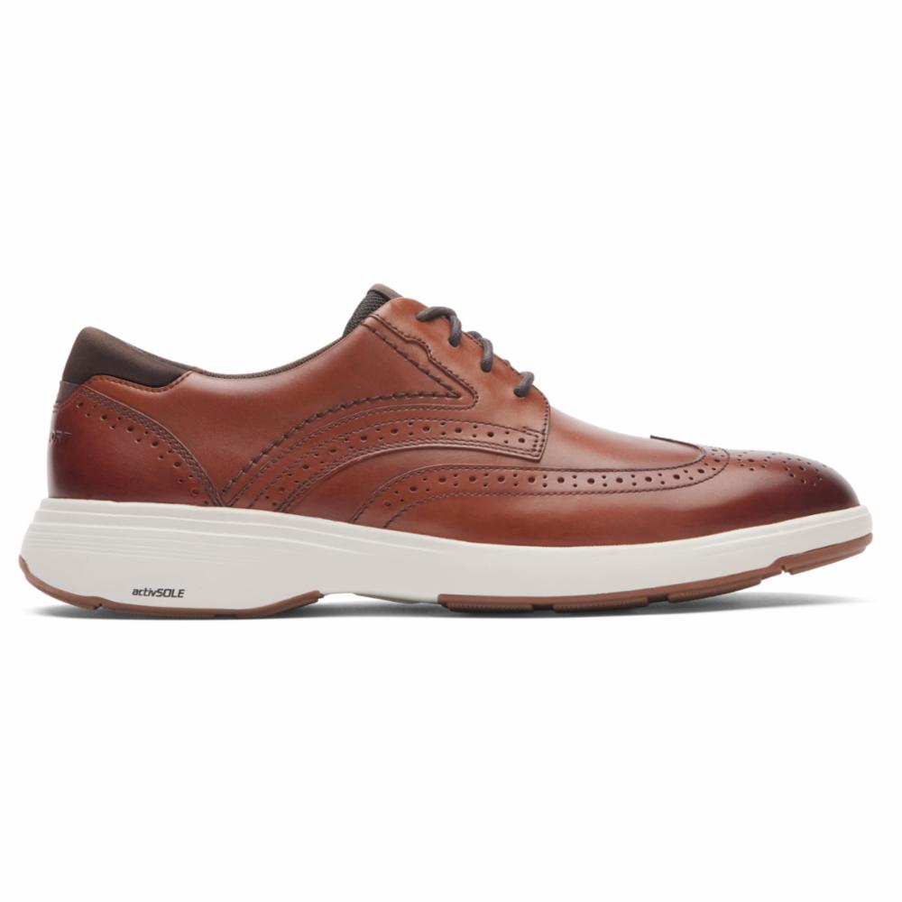 Rockport Men NOAH NOAH WINGTIP NEW BROWN