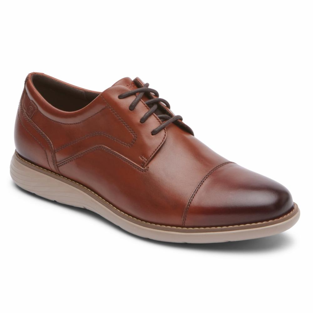 Rockport Men GARETT GARETT CAP TOE NEW BROWN GRADIENT