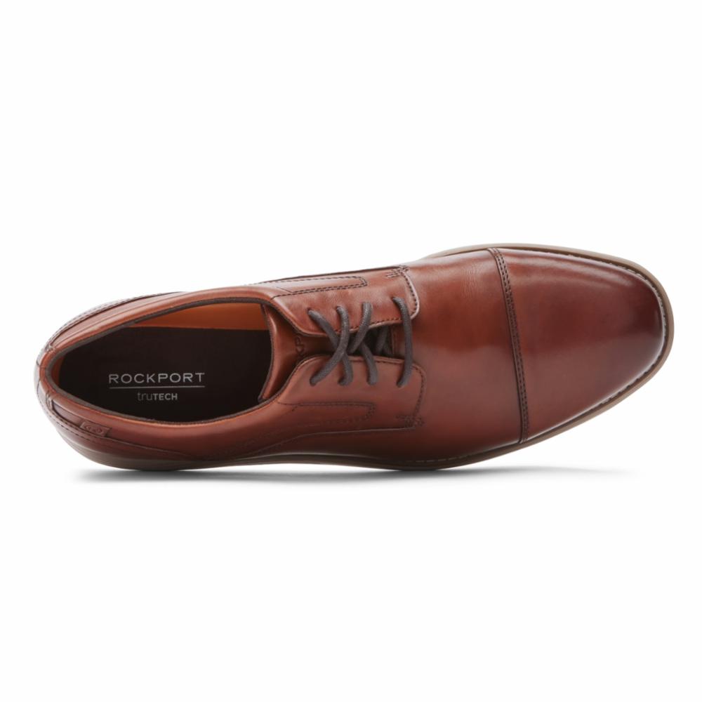 Rockport Men GARETT GARETT CAP TOE NEW BROWN GRADIENT