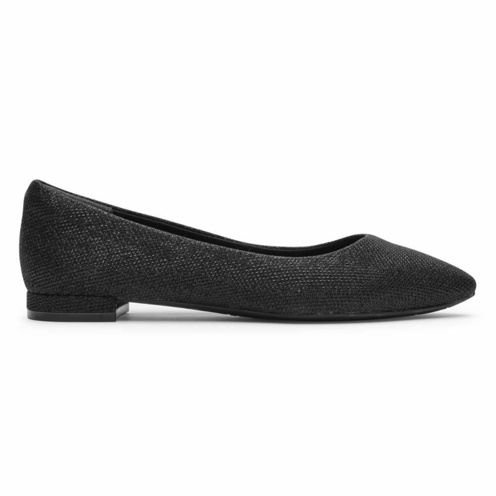 Rockport Women TOTAL MOTION ADELYN ADELYN BALLET BLACK GLAM