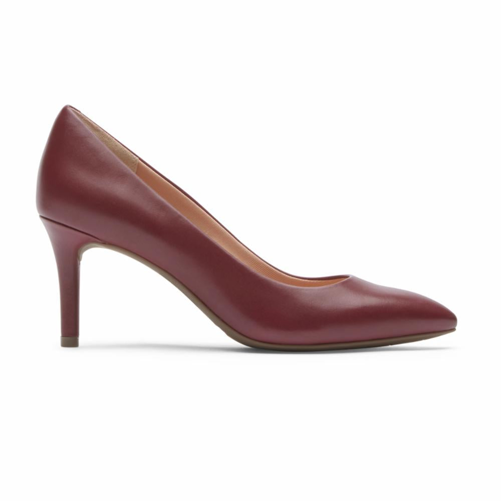 Rockport Women TOTAL MOTION 75mmPTH TM75MMPTH PLAIN PUMP CRANBERRY LTHR