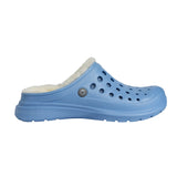 Cozy Lined Clog - Light Blue/Natural