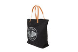 BG587-008 | ROUND LOGO TOTE BAG | BLACK