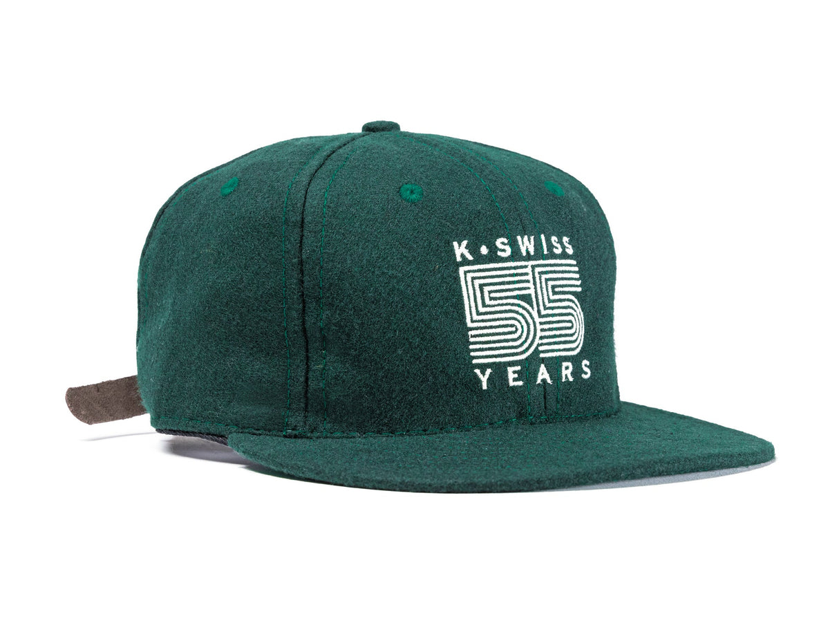 C3188-351 | K SWISS X EBBETS FIELD FLANNELS 6 PANEL HAT | EMERALD