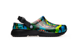 Work Clog - Graphic Black Spiral Tie Dye