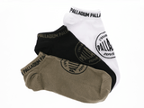 SX7162-989 | ANGLE SOCKS PACK | BLACK/WHITE/GREEN